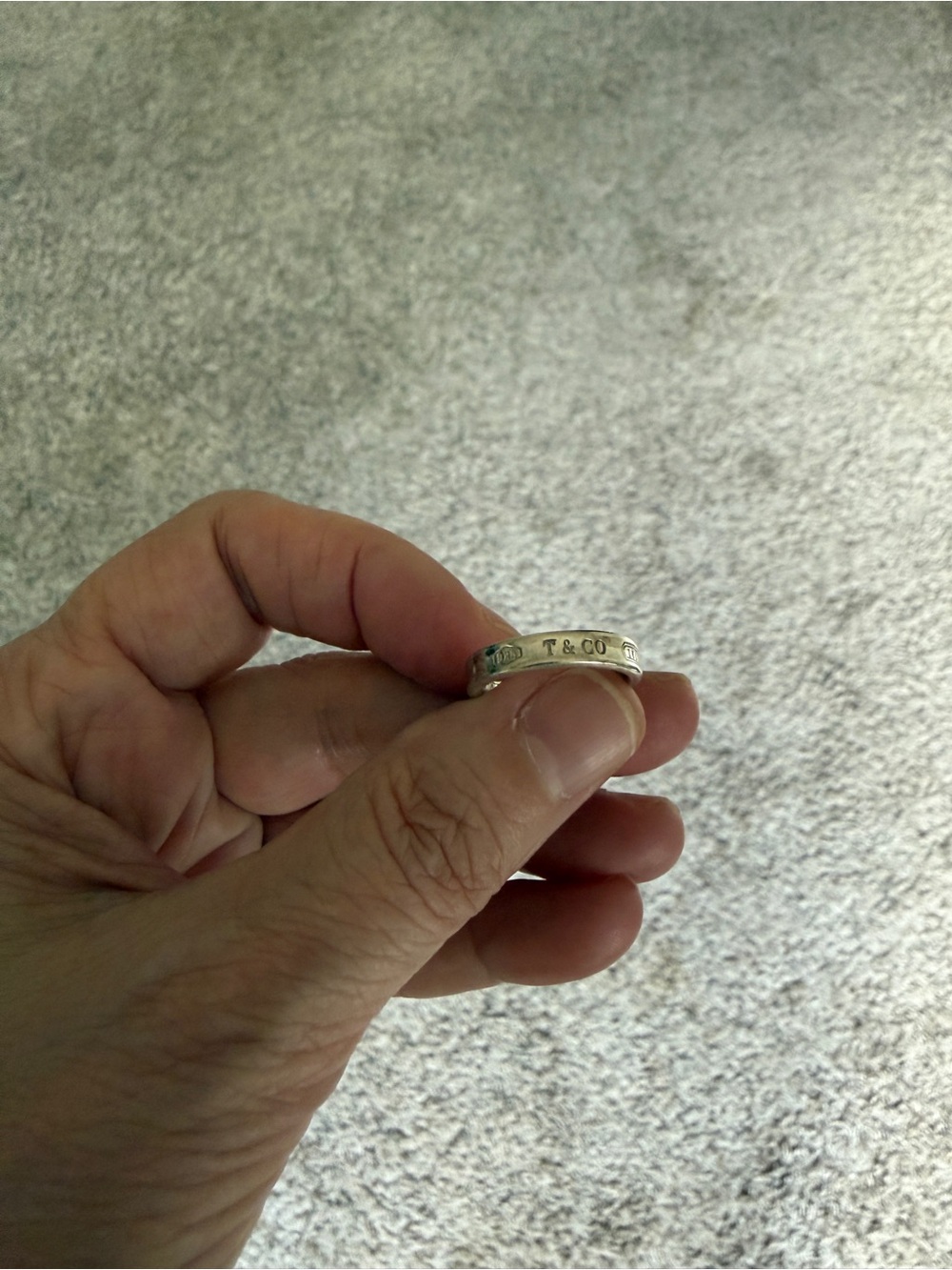 1832 Tiffany & Co Sterling Silver Band Ring size 5.5 Tiffany’s